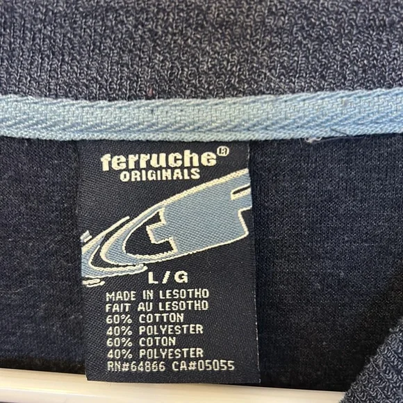 Ferruche Men’s Top Blue Size Large - Picture 3 of 4